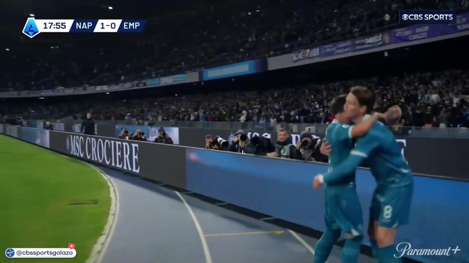 完美進球！麥克托米奈中場帶球一條龍外圍勁射破門！